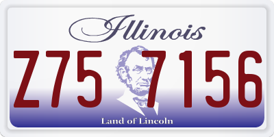 IL license plate Z757156