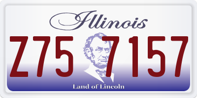 IL license plate Z757157