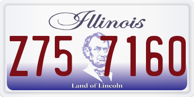 IL license plate Z757160