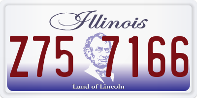 IL license plate Z757166