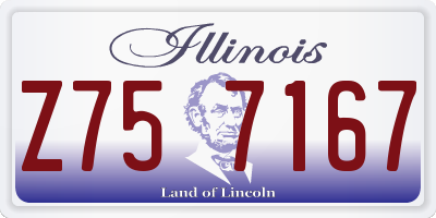 IL license plate Z757167