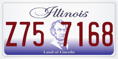 IL license plate Z757168
