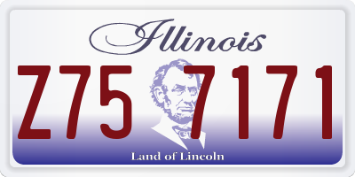 IL license plate Z757171