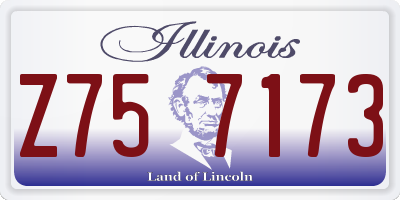 IL license plate Z757173