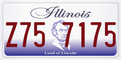 IL license plate Z757175