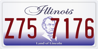 IL license plate Z757176