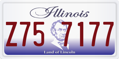 IL license plate Z757177