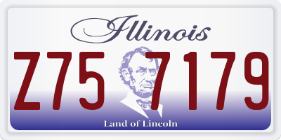 IL license plate Z757179