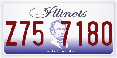 IL license plate Z757180