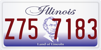 IL license plate Z757183