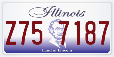 IL license plate Z757187
