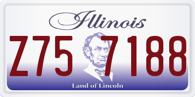 IL license plate Z757188