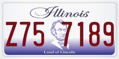 IL license plate Z757189