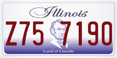 IL license plate Z757190