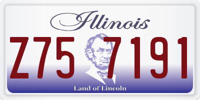 IL license plate Z757191