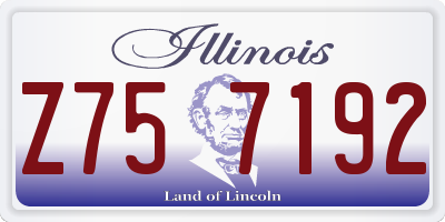 IL license plate Z757192