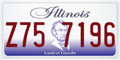 IL license plate Z757196