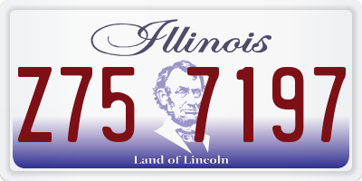 IL license plate Z757197