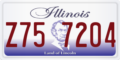 IL license plate Z757204