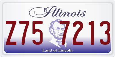 IL license plate Z757213