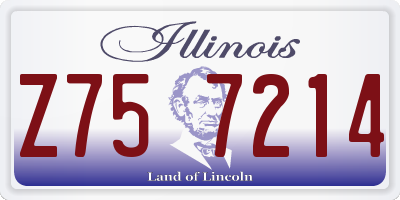 IL license plate Z757214