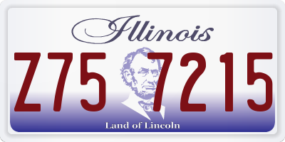 IL license plate Z757215