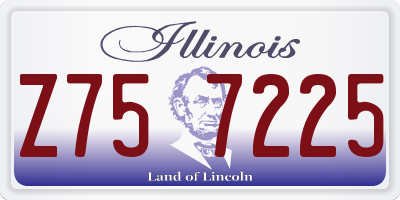 IL license plate Z757225