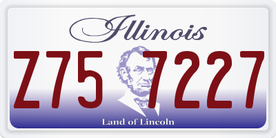 IL license plate Z757227