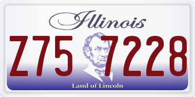 IL license plate Z757228