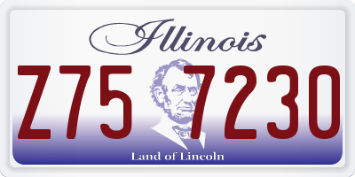 IL license plate Z757230