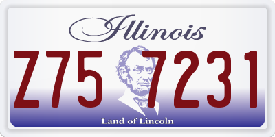 IL license plate Z757231