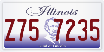 IL license plate Z757235