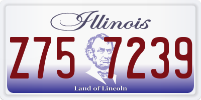 IL license plate Z757239