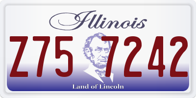 IL license plate Z757242