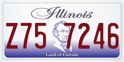 IL license plate Z757246