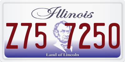 IL license plate Z757250