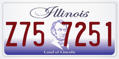 IL license plate Z757251