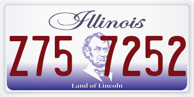 IL license plate Z757252