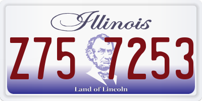IL license plate Z757253
