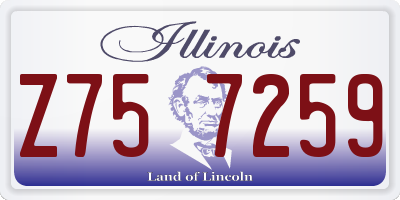IL license plate Z757259