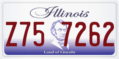 IL license plate Z757262