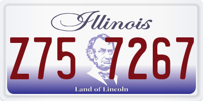 IL license plate Z757267