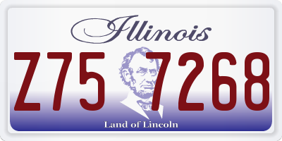 IL license plate Z757268