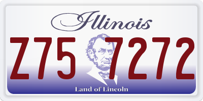 IL license plate Z757272