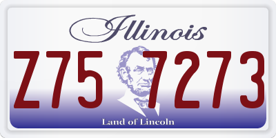 IL license plate Z757273