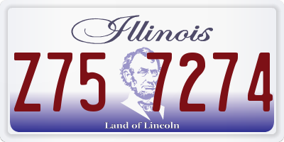 IL license plate Z757274