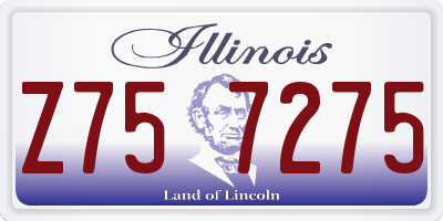 IL license plate Z757275