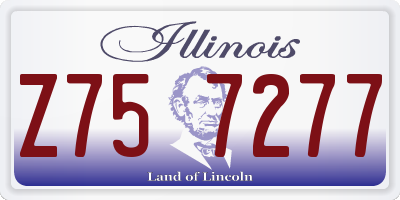 IL license plate Z757277