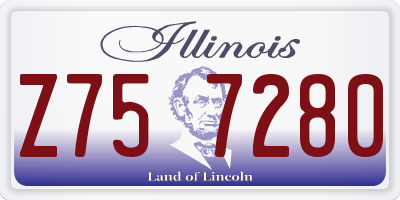 IL license plate Z757280