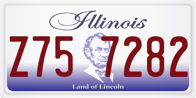 IL license plate Z757282